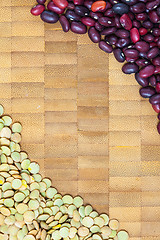 Image showing lentils and red kidney beans