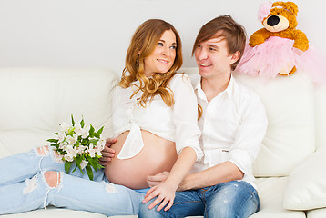 Image showing Happy future parents