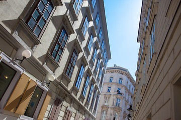 Image showing Vienna Architecture. Facades of old buildings