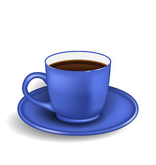 Image showing Photo Realistic Cup of Coffee Isolated