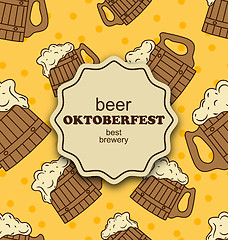 Image showing Greeting Card for Oktoberfest Party