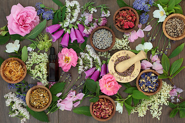 Image showing Naturopathic Flowers and Herbs