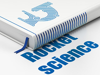 Image showing Science concept: book Microscope, Rocket Science on white background