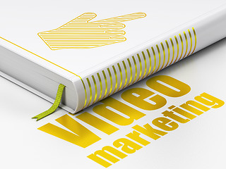 Image showing Marketing concept: book Mouse Cursor, Video Marketing on white background