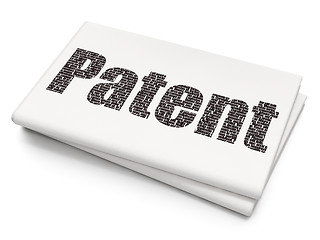 Image showing Law concept: Patent on Blank Newspaper background