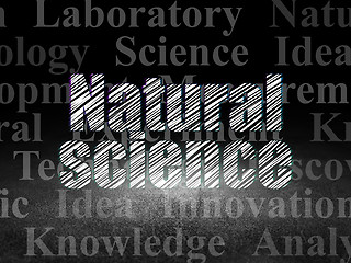 Image showing Science concept: Natural Science in grunge dark room