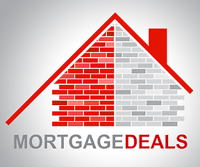 Image showing Mortgage Deals Shows Home Finances And Borrow