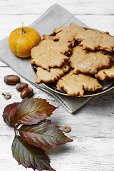 Image showing Symbolic autumn cookies