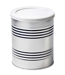 Image showing Metal container on white background