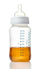 Image showing Juice in baby bottle