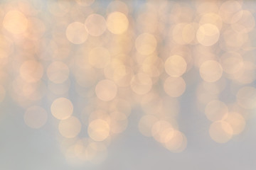 Image showing christmas decoration or garland lights bokeh