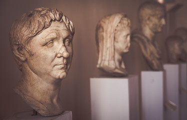 Image showing VENICE, ITALY - JUNE 27, 2016: Statues detail in Palazzo Ducale 