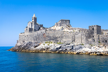 Image showing Porto Venere, Italy - June 2016 - San Pietro church