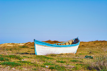 Image showing Old Boat on the Shore