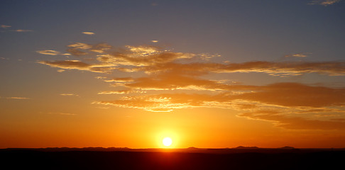 Image showing sunset sky