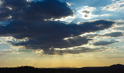 Image showing sky and rays