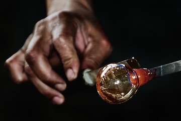 Image showing Work of Glass Blower