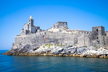 Image showing Porto Venere, Italy - June 2016 - San Pietro church