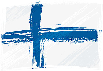 Image showing Grunge Finland flag