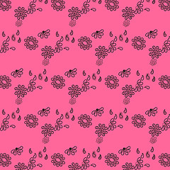 Image showing Tiny flowers seamless pattern