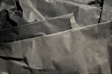 Image showing Thick Black Paper Folded