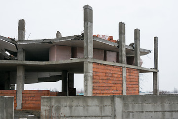 Image showing The use of substandard construction materials has led to the collapse of the ceiling