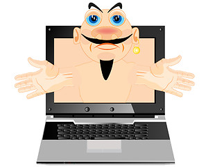 Image showing Fairy-tale computer genie