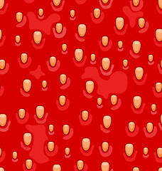 Image showing Seamless Texture of Strawberry, Sweet Background