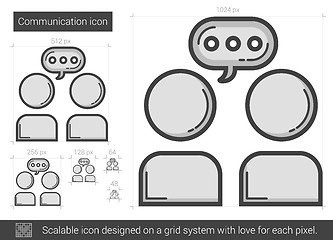 Image showing Communication line icon.