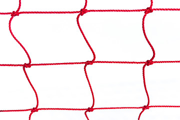 Image showing Plastic fence and snow.