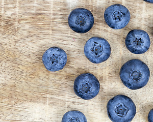 Image showing mature blueberry berries