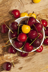 Image showing red ripe cherry
