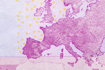 Image showing Euro money close-up