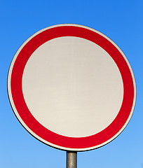 Image showing traffic sign prohibiting movement