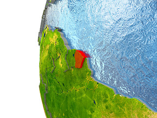 Image showing Indonesia on globe