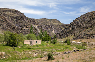 Image showing Nuratau, black mountains in Uzbekistan