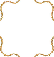 Image showing Golden Chain of Abstract Shape