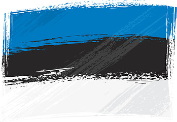 Image showing Grunge Estonia flag