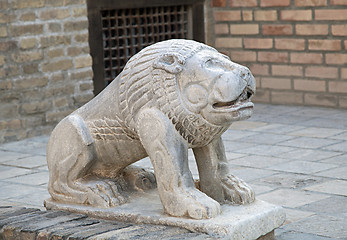 Image showing Stone lion, Uzbekistan