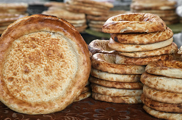 Image showing Traditional uzbek bread