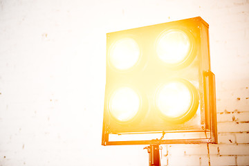 Image showing Glowing soffit in photography studio