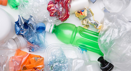 Image showing Picture of plastic bottles recycle