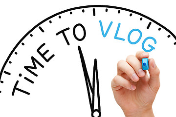 Image showing Time To Vlog Concept