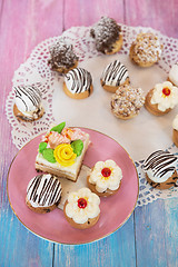 Image showing Different cakes composition