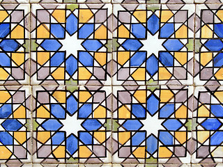 Image showing Old ceramic tiles