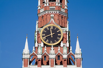 Image showing Clock on the Kremlin tower in Moscow