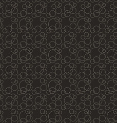 Image showing Seamless Pattern Stylish Texture with Interlacing Rings