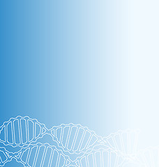 Image showing Science Template DNA Molecules Backdrop