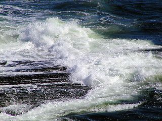 Image showing Sea and  rock