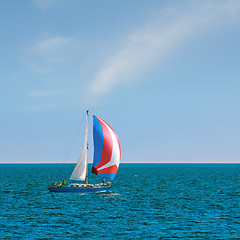 Image showing Yacht Aquarius in Regatta 